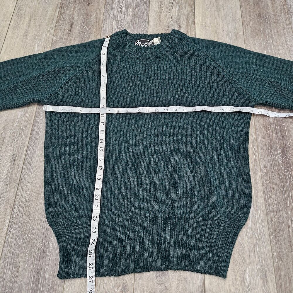 Mountain Thread Vintage British Wool Pullover Sweater Hunter Green Men's Large - Picture 2 of 7